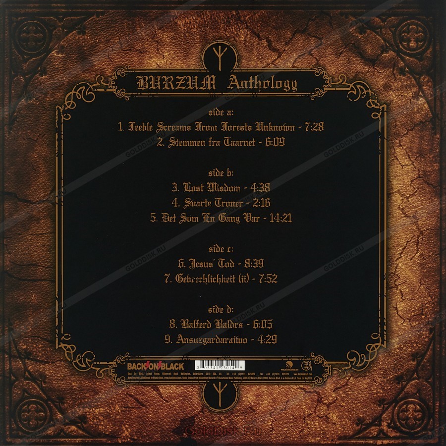 [53943] Burzum - Anthology (2LP)