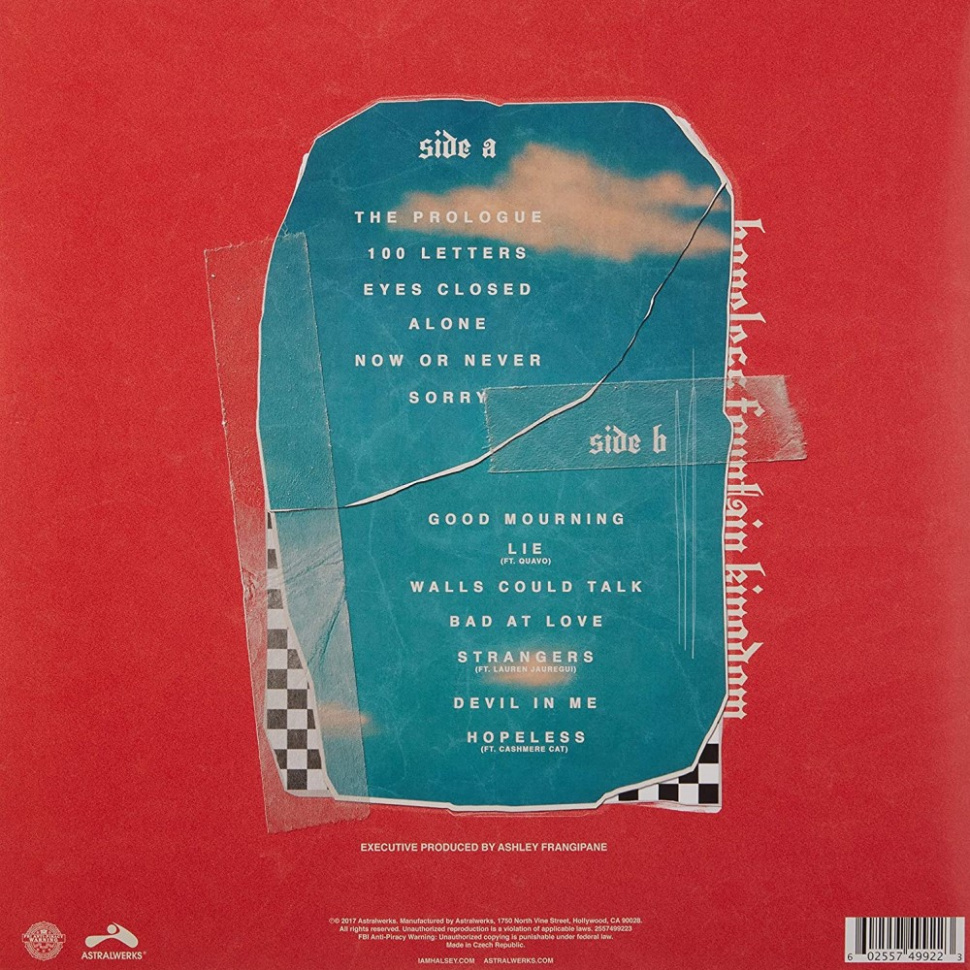 [51567] Halsey - Hopeless Fountain Kingdom (LP | Clear With Teal Splatter)