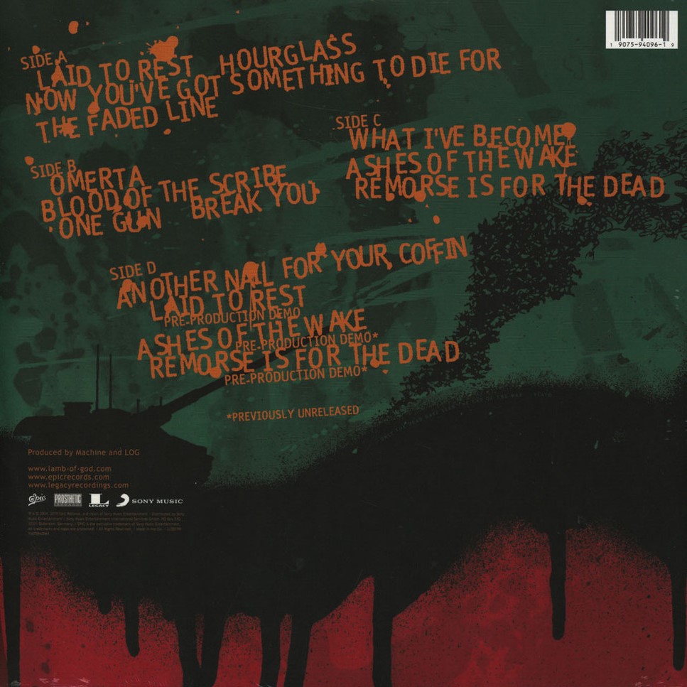 [31576] Lamb Of God - Ashes Of The Wake (2LP)