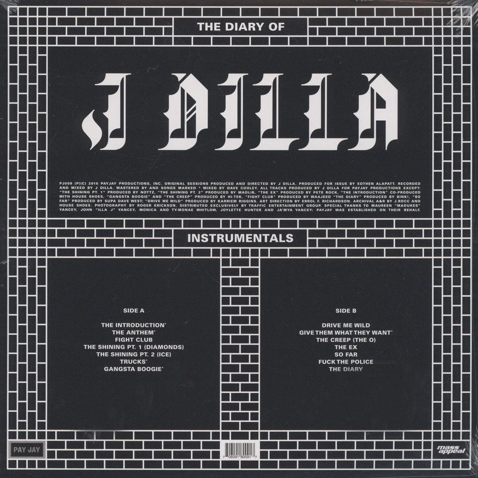 [47935] J Dilla - The Diary (Instrumentals) (LP)