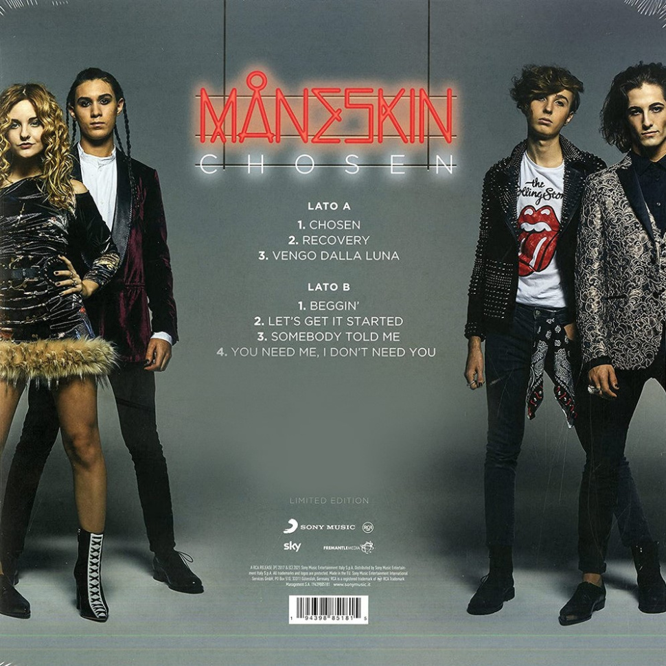 [58801] Maneskin - Chosen (12" | Blue Transparent)