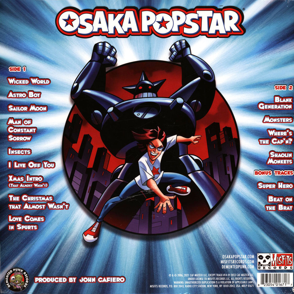 [71510] Osaka Popstar - Osaka Popstar And The American Legends Of Punk (LP | Blue/White Spaltter)