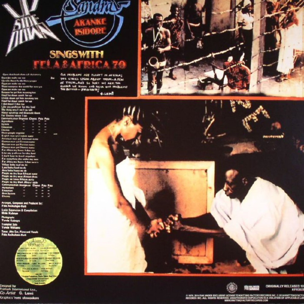 [8943] Fela Ransome-Kuti & The Africa '70 - Upside Down (LP)