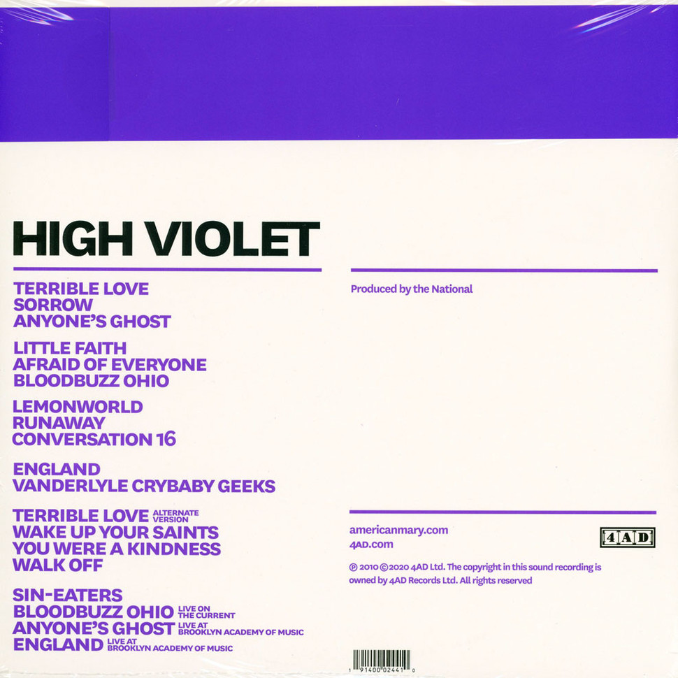 [58122] The National - High Violet (10th Anniversary Expanded Edition) (3LP | Violet Marbled)