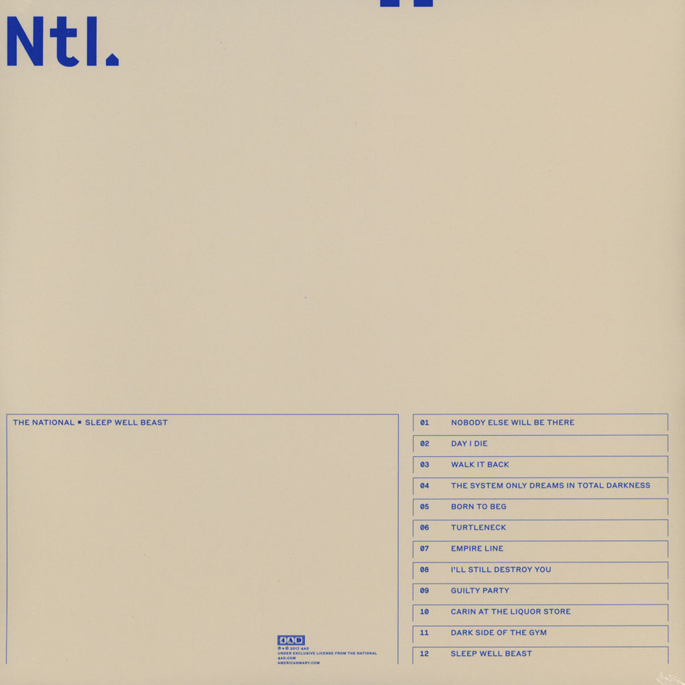 [17969] The National - Sleep Well Beast (2LP)