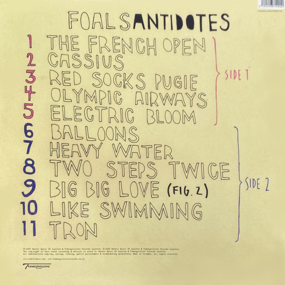 [67971] Foals - Antidotes (LP | Random Colour)