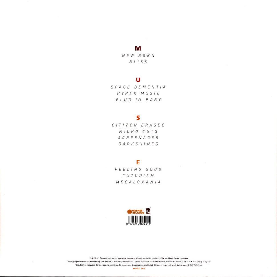 [49021] Muse - Origin Of Symmetry: XX Anniversary RemiXX (2LP)