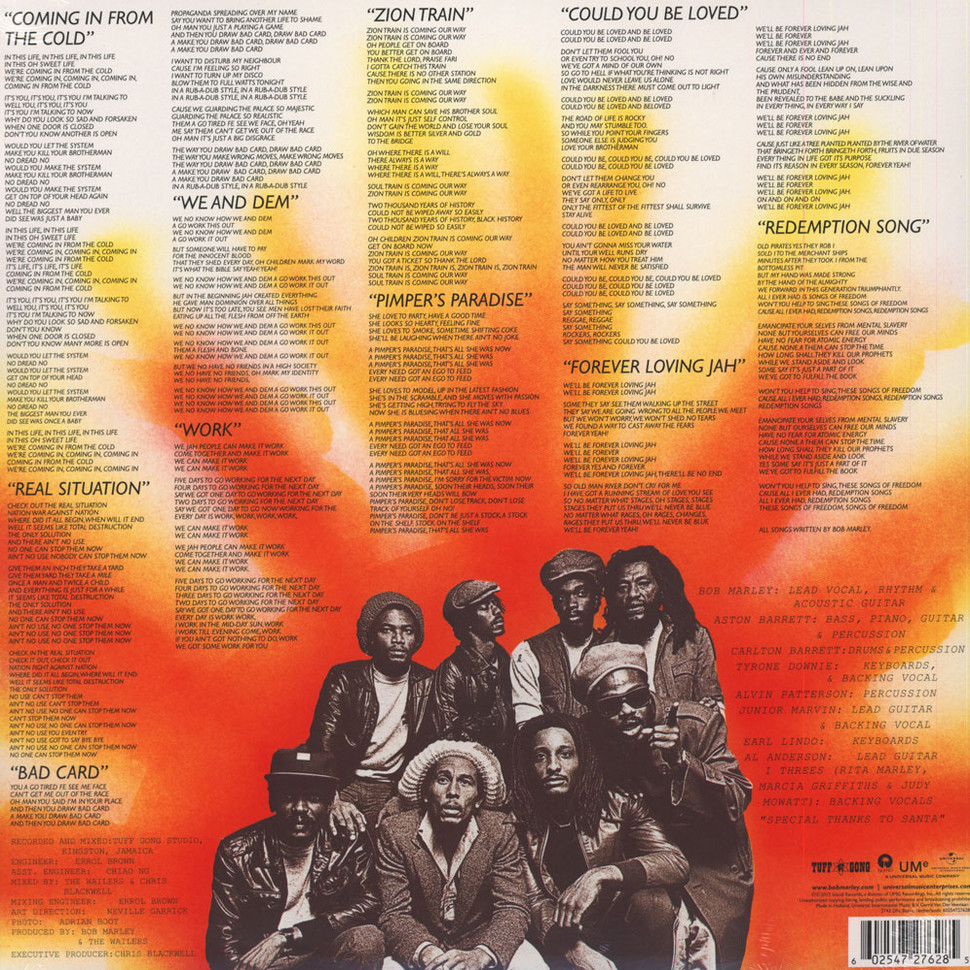 [67810] Bob Marley & The Wailers - Uprising (LP)