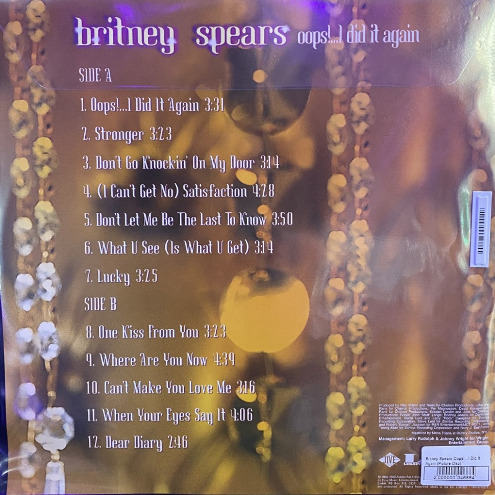 [46884] Britney Spears - Oops!...I Did It Again (Picture Disc | Picture Disc)