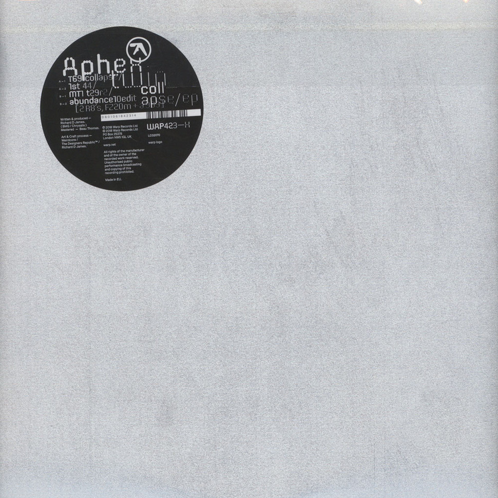 [59372] Aphex Twin - Collapse EP (12")