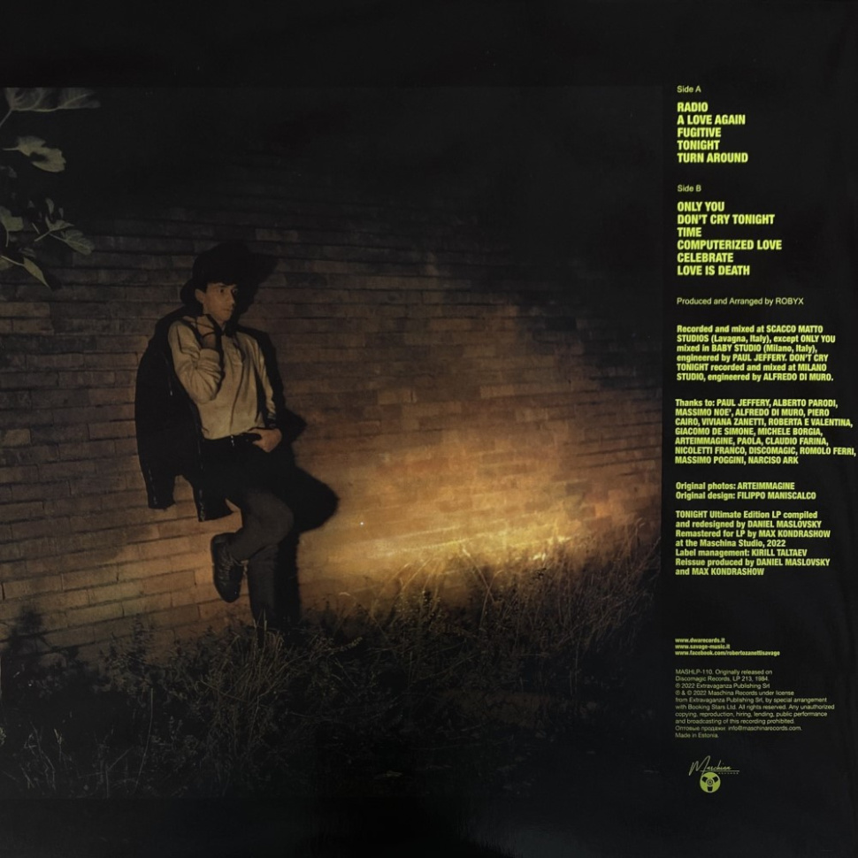 [70803] Savage - Tonight (LP | Yellow)
