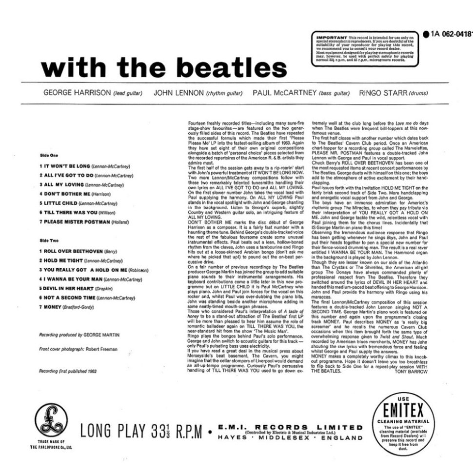 [22574] The Beatles - With The Beatles (LP)