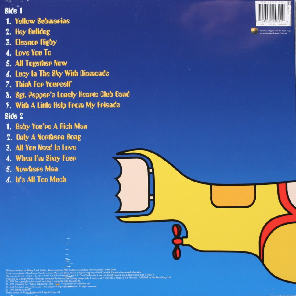[30166] The Beatles - Yellow Submarine Songtrack (LP)