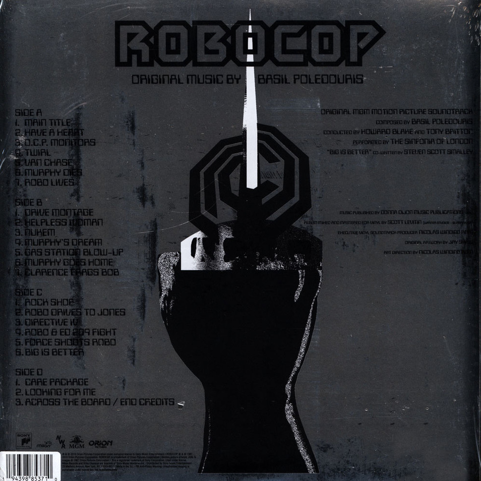 [71060] OST - Robocop (2LP | Clear w/ black/white splatter)