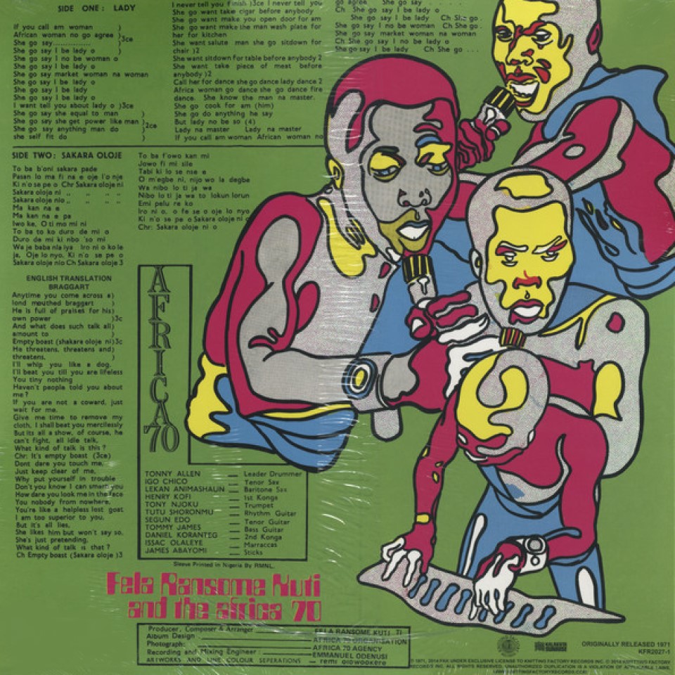 [8936] Fela Ransome-Kuti & The Africa '70 - Shakara (LP)