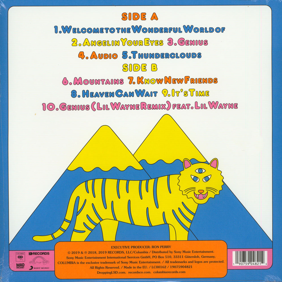 [20686] Labrinth, Sia & Diplo Present LSD - LSD (LP | Clear w/ Blue & Orange Splatter)