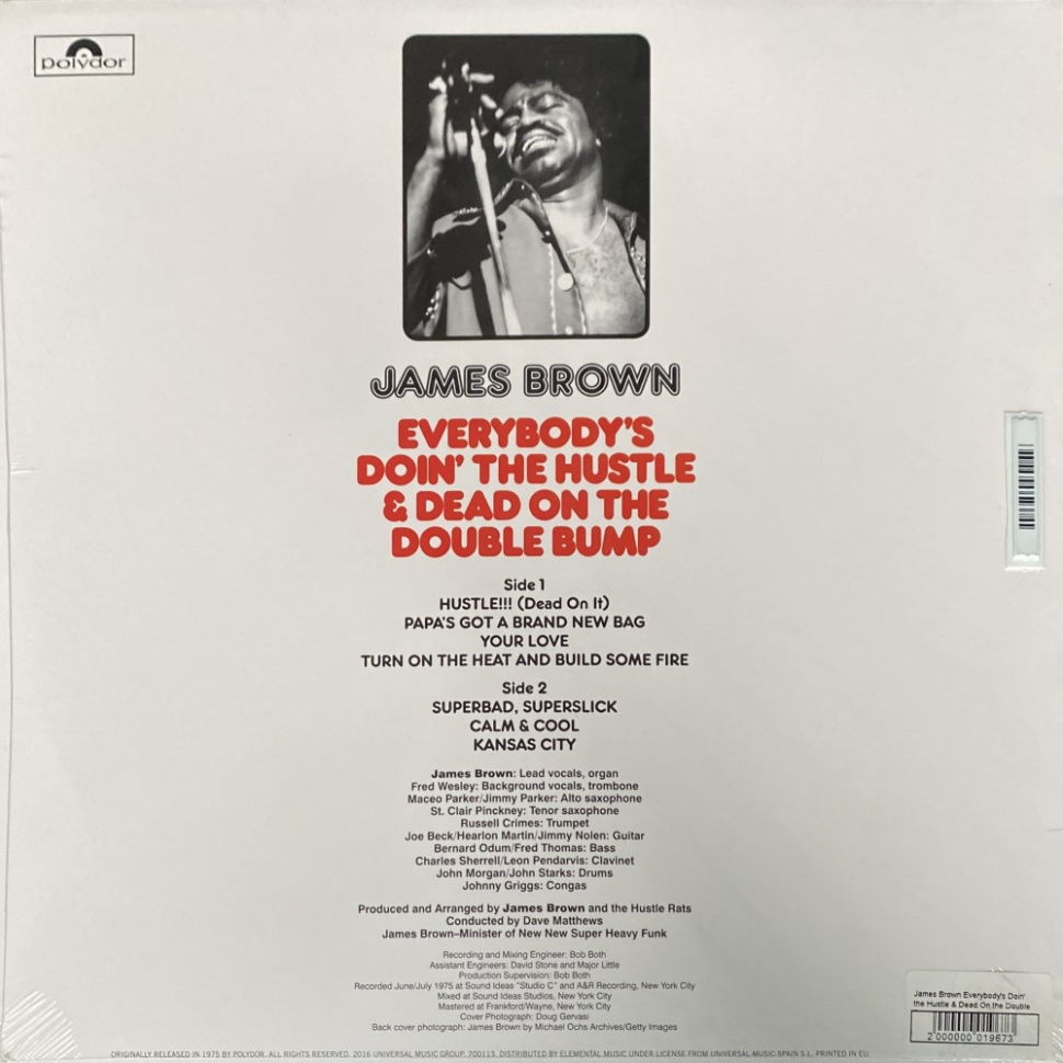 [19673] James Brown - Everybody's Doin' the Hustle & Dead On the Double Bump (LP)