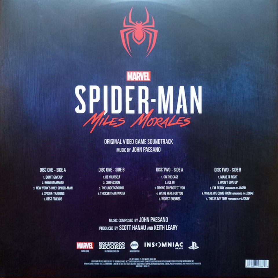 [58405] OST - Marvel's Spider-Man: Miles Morales (2LP | Blue with Red Stripe // Purple with Green Stripe)