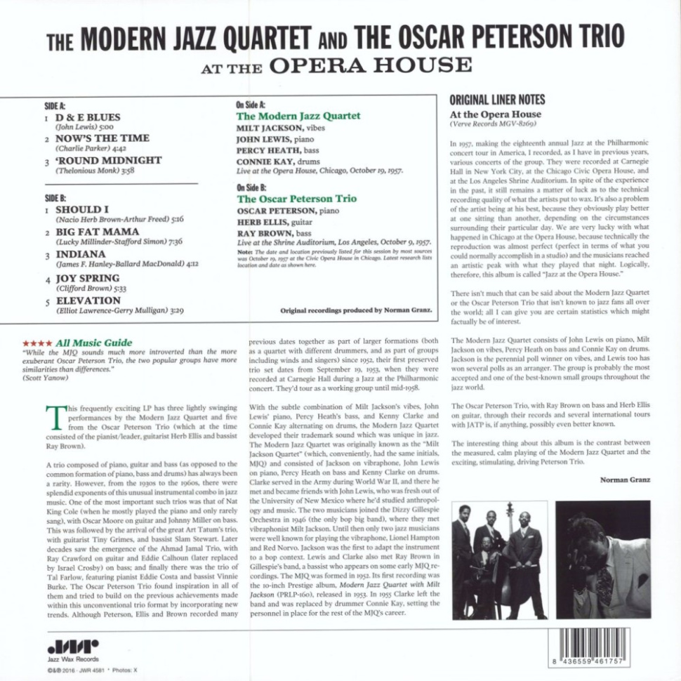 [28248] The Modern Jazz Quartet - At The Opera House (LP)