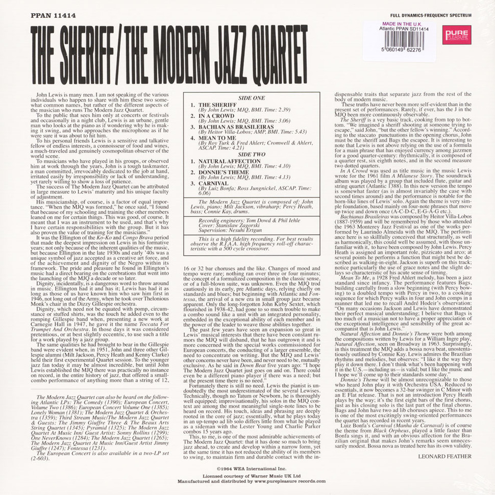 [48710] The Modern Jazz Quartet - The Sheriff (LP)