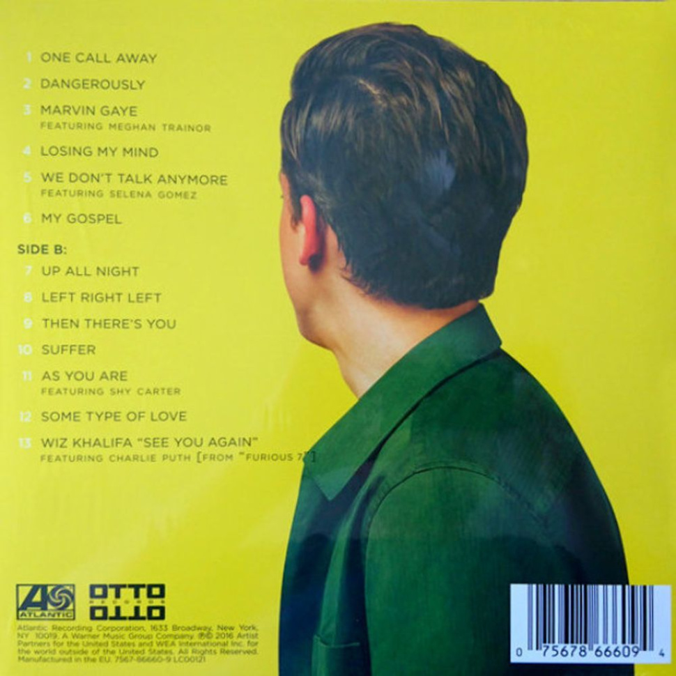 [54155] Charlie Puth - Nine Track Mind (LP)