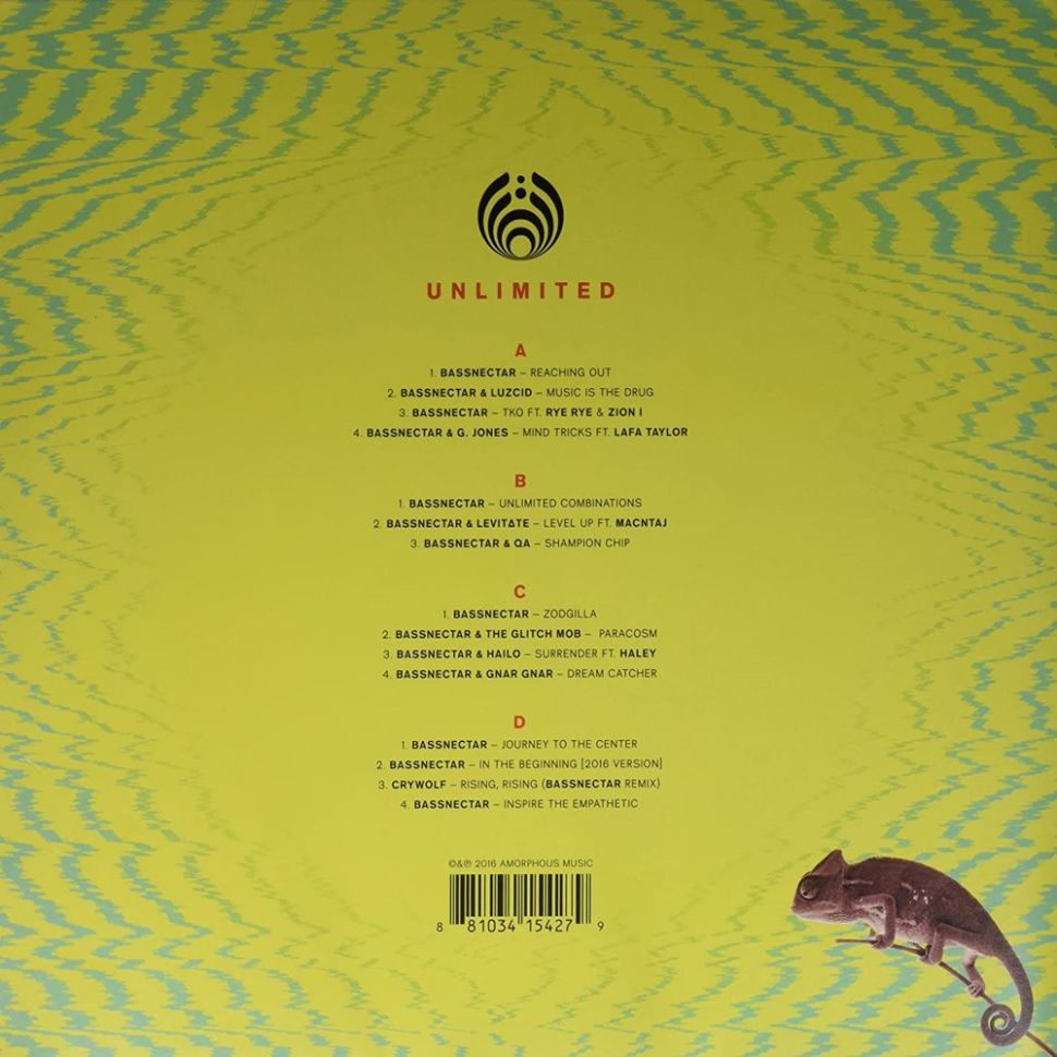 [268] Bassnectar - Unlimited (2LP | Yellow w/ Black Splatter, Light Blue w/ Black Splatter)