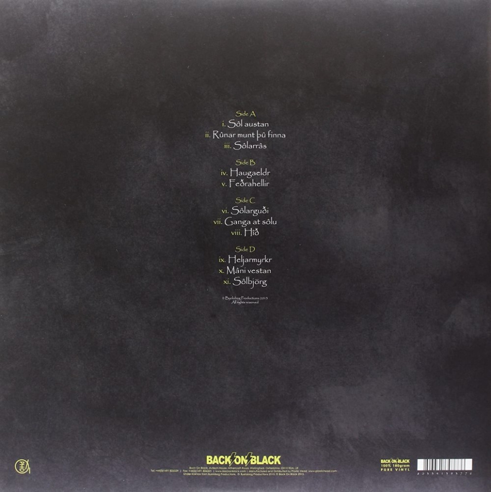 [48482] Burzum - Sol Austan, Mani Vestan (2LP | Clear)