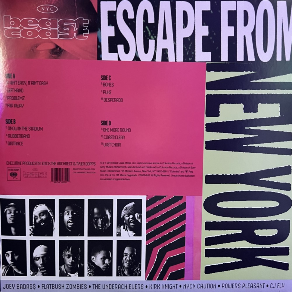 [35949] Beast Coast - Escape From New York (2LP | Blue)