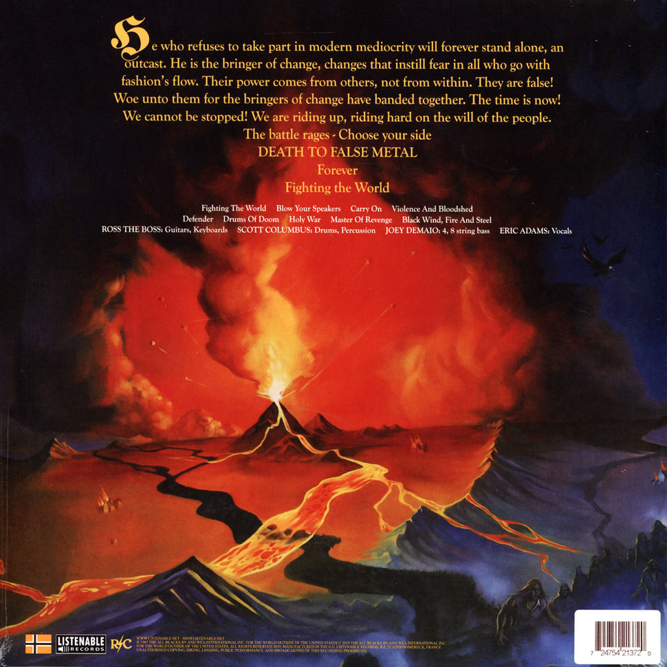 [68350] Manowar - Fighting The World (LP | Red)