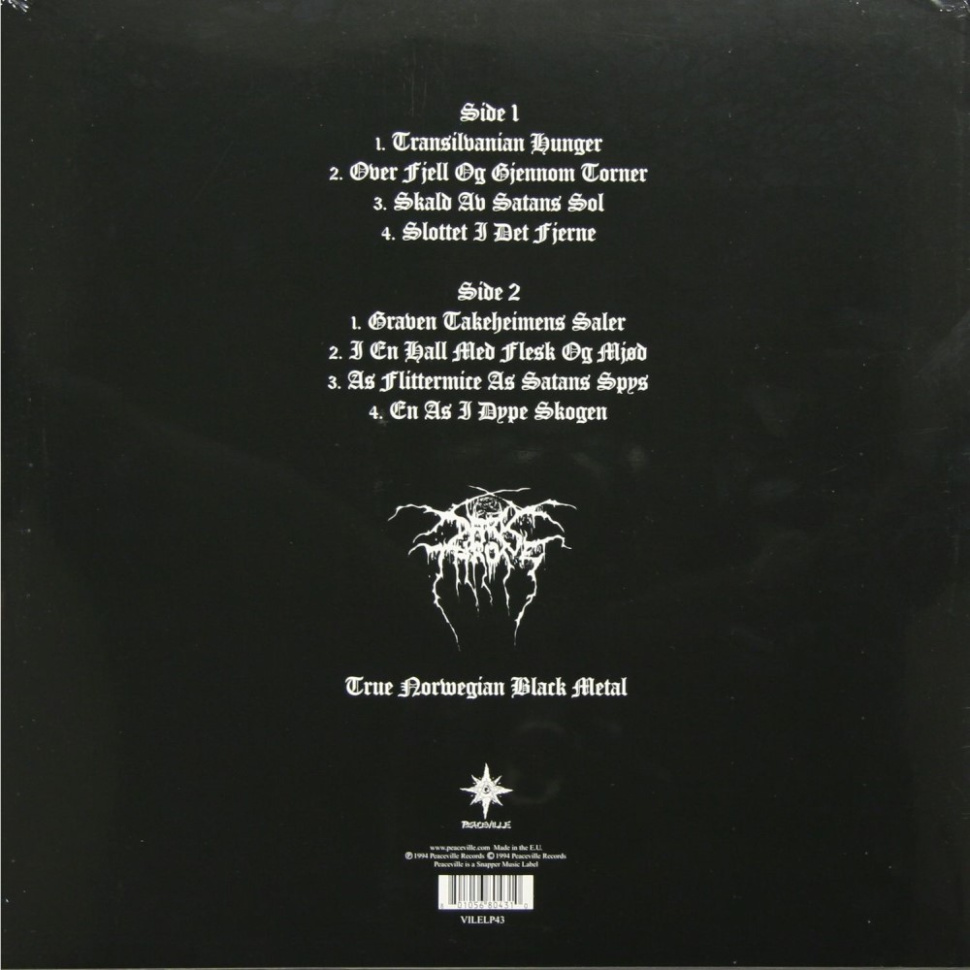 [1296] Darkthrone - Transilvanian Hunger (LP)