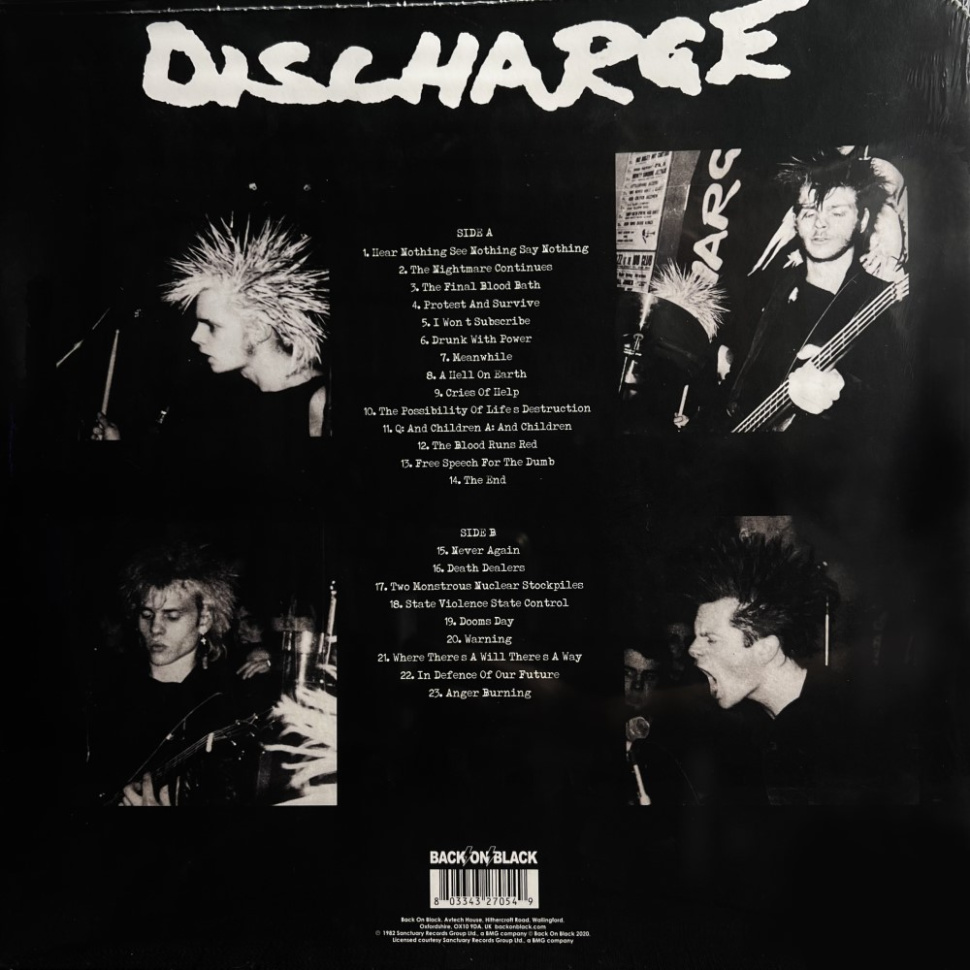 [27814] Discharge - Hear Nothing See Nothing Say Nothing (LP | Clear with splatter)