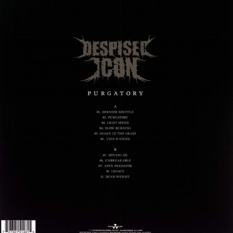 [45368] Despised Icon - Purgatory (LP | Grey w/ Black Splatter)