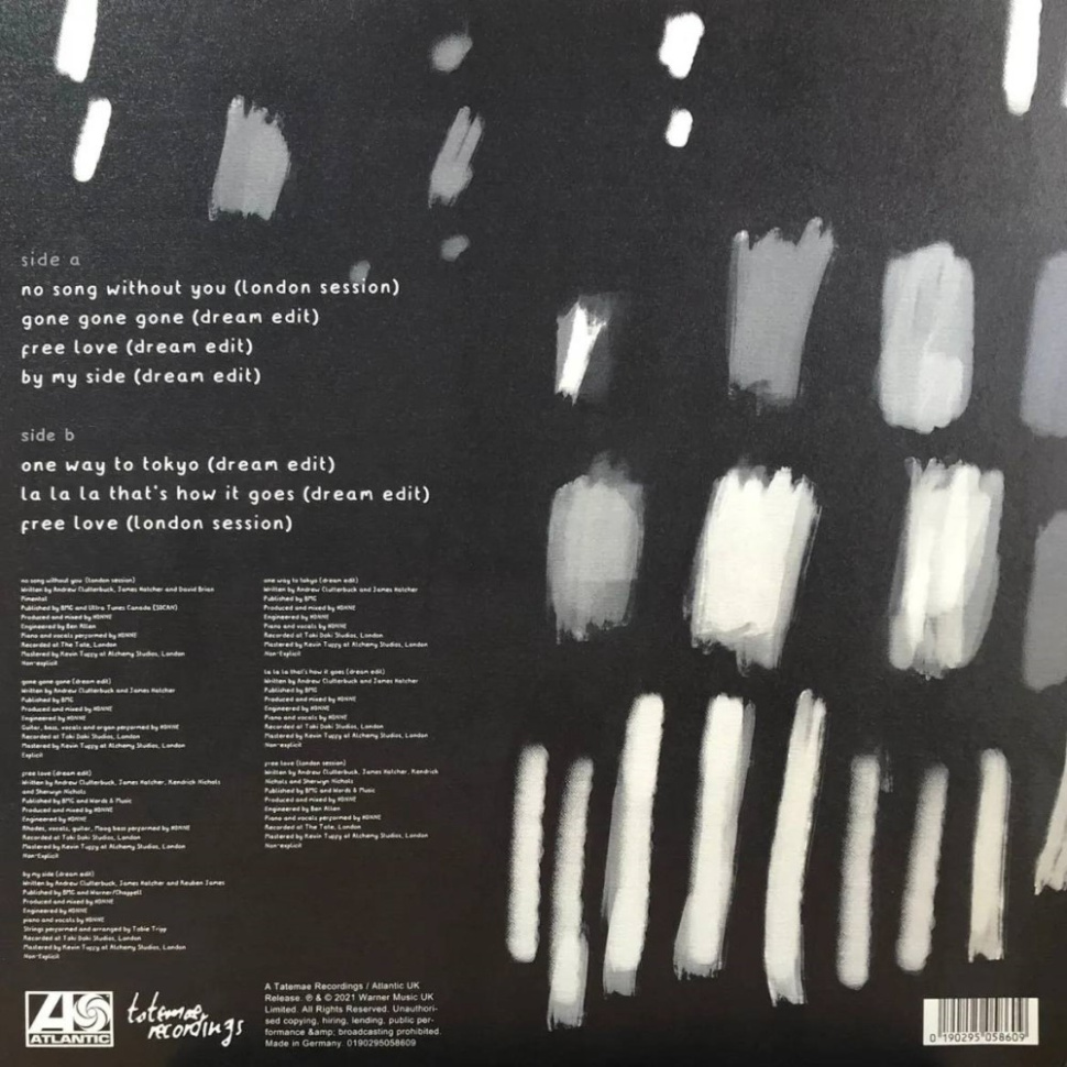 [46846] Honne - NSWY: Dream Edits (12" | Marbled Black and White)