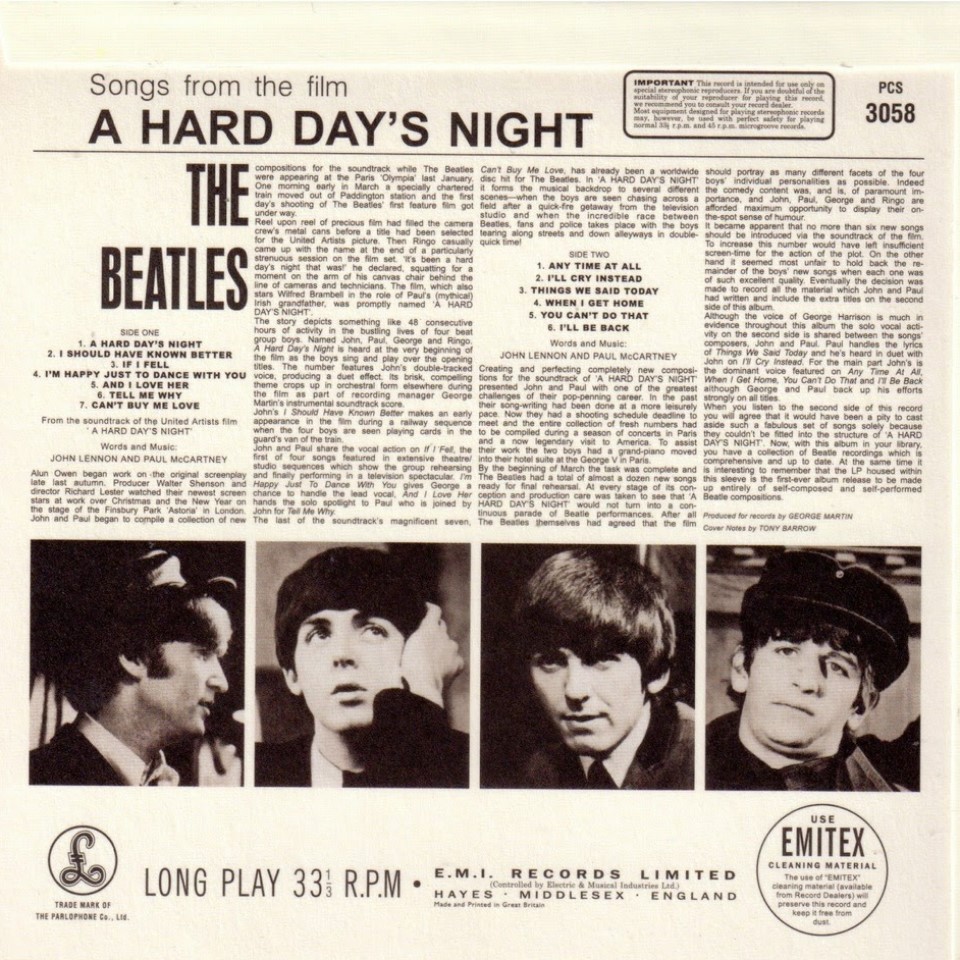[22482] The Beatles - A Hard Day's Night (LP)