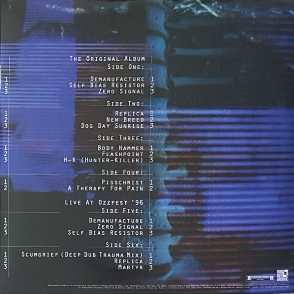 [49014] Fear Factory - Demanufacture (3LP | Blue, Solid White And Black Transparent Mixed / Blue, Solid White And Black Trans...