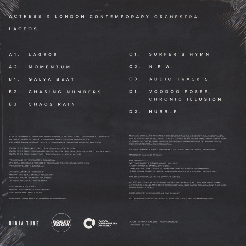 [66943] Actress - LAGEOS (With London Contemporary Orchestra) (2LP)
