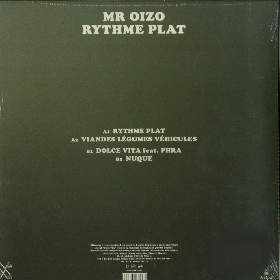 [3580] Mr. Oizo - Rythme Plat (12")