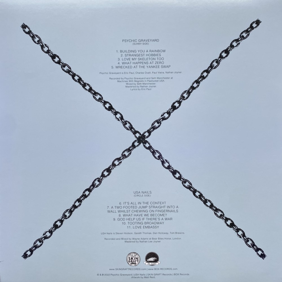 [68299] Psychic Graveyard & USA Nails - Split (LP | Random Colour)