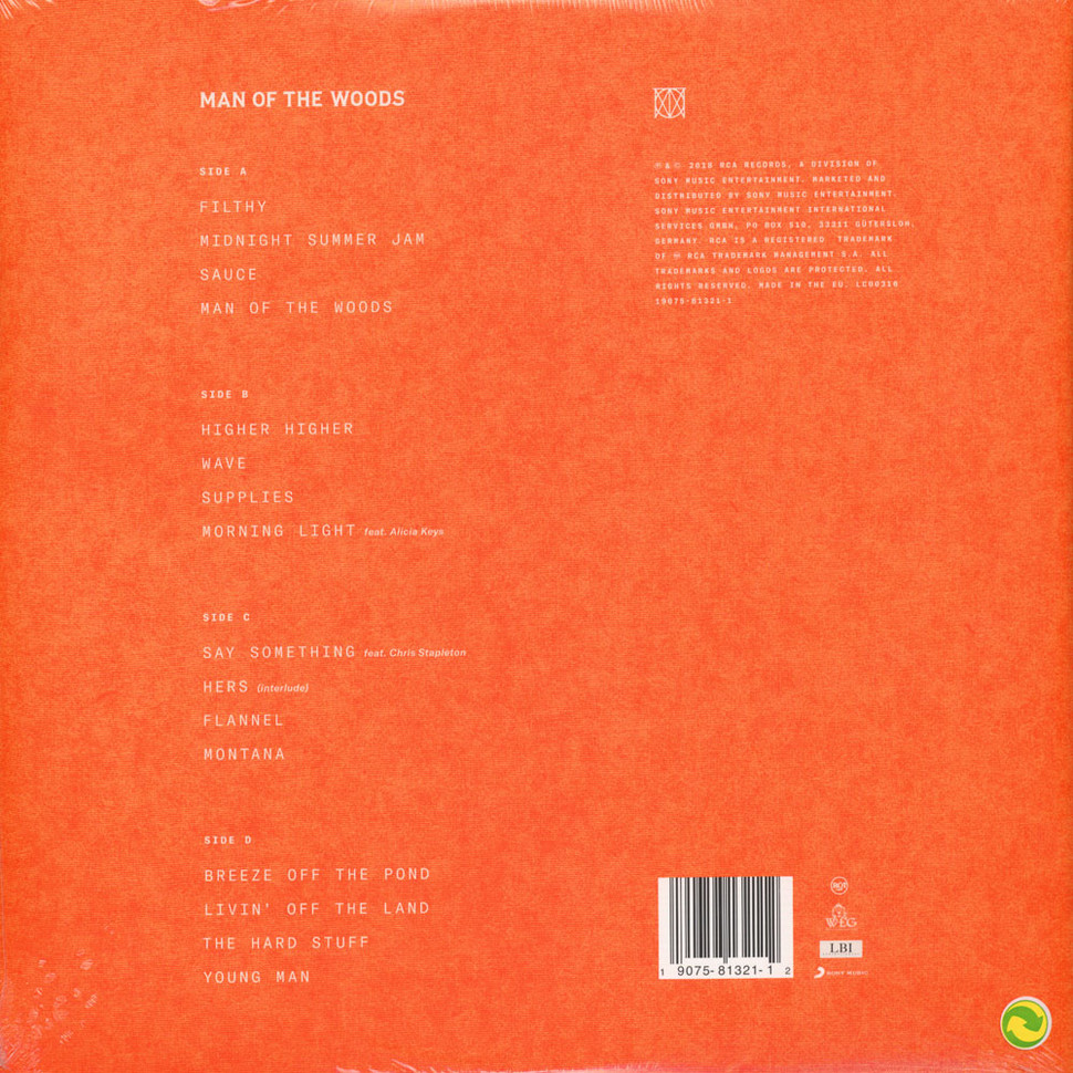 [29320] Justin Timberlake - Man Of The Woods (2LP)