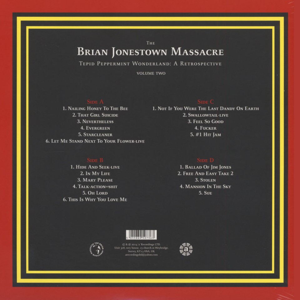 [68701] The Brian Jonestown Massacre - Tepid Peppermint Wonderland: A Retrospective (Volume Two) (2LP)