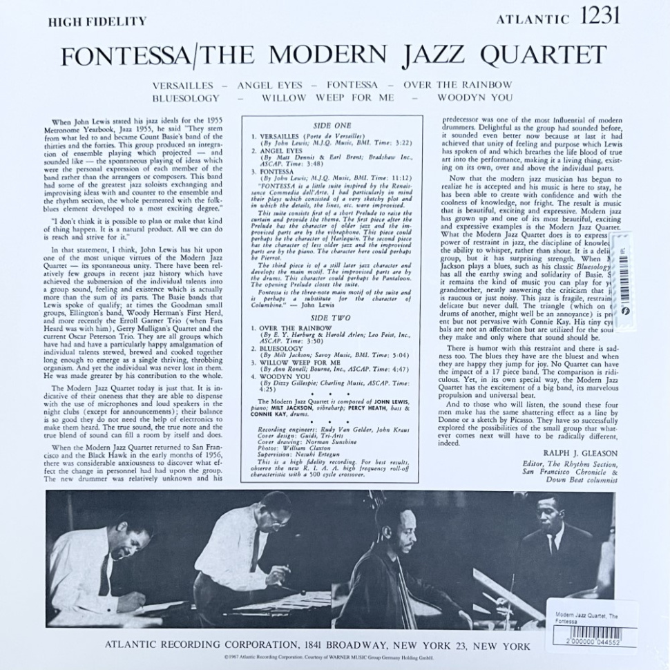 [44552] The Modern Jazz Quartet - Fontessa (LP)