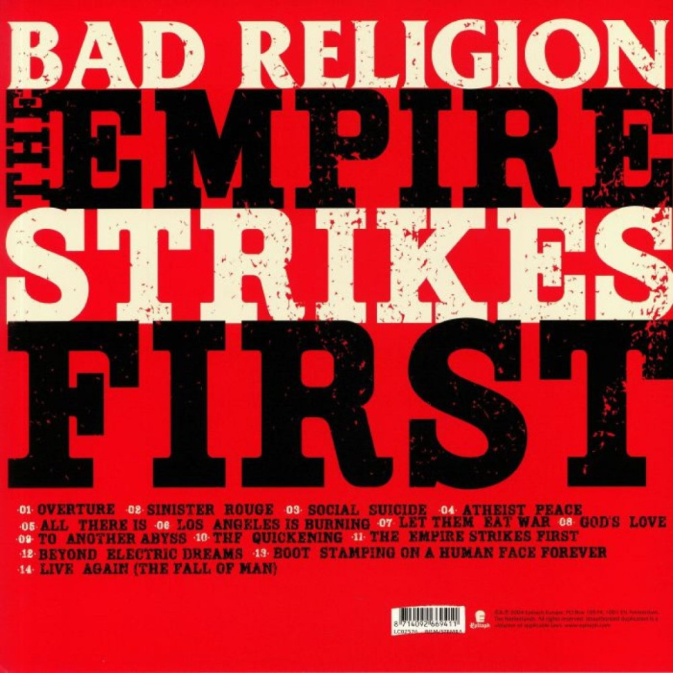 [55329] Bad Religion - The Empire Strikes First (LP)