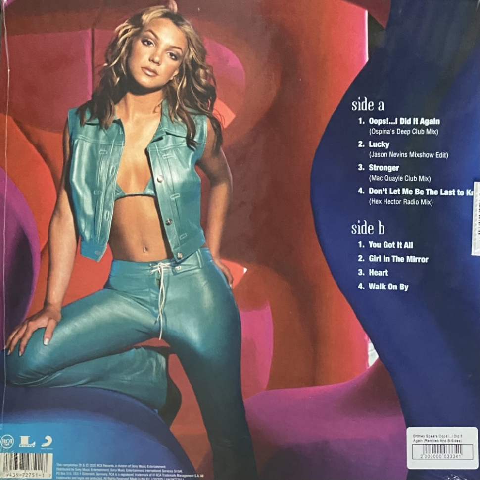 [33341] Britney Spears - Oops!...I Did It Again (Remixes And B-Sides) (12" | Baby Blue)