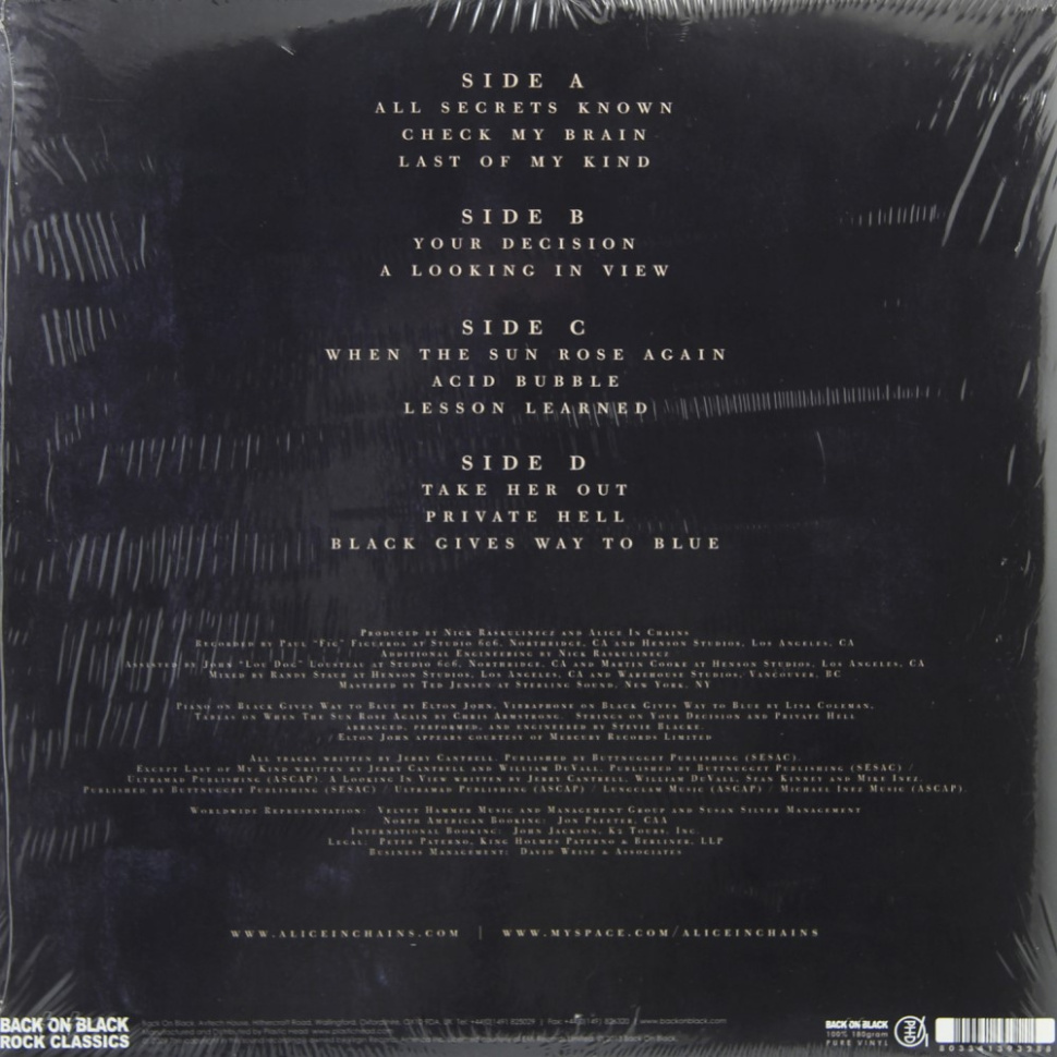 [84] Alice In Chains - Black Gives Way To Blue (2LP | Clear)