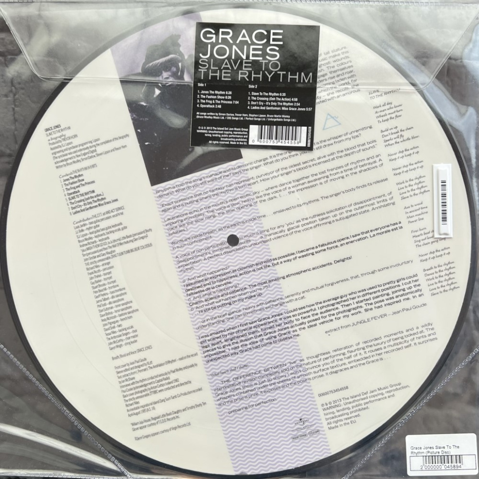 [45894] Grace Jones - Slave To The Rhythm (Picture Disc)