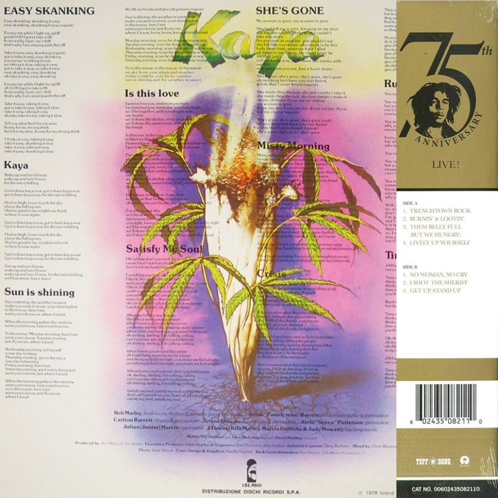 [39664] Bob Marley & The Wailers - Kaya (LP)