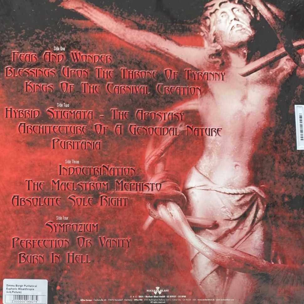 [68275] Dimmu Borgir - Puritanical Euphoric Misanthropia (2LP | Picture)