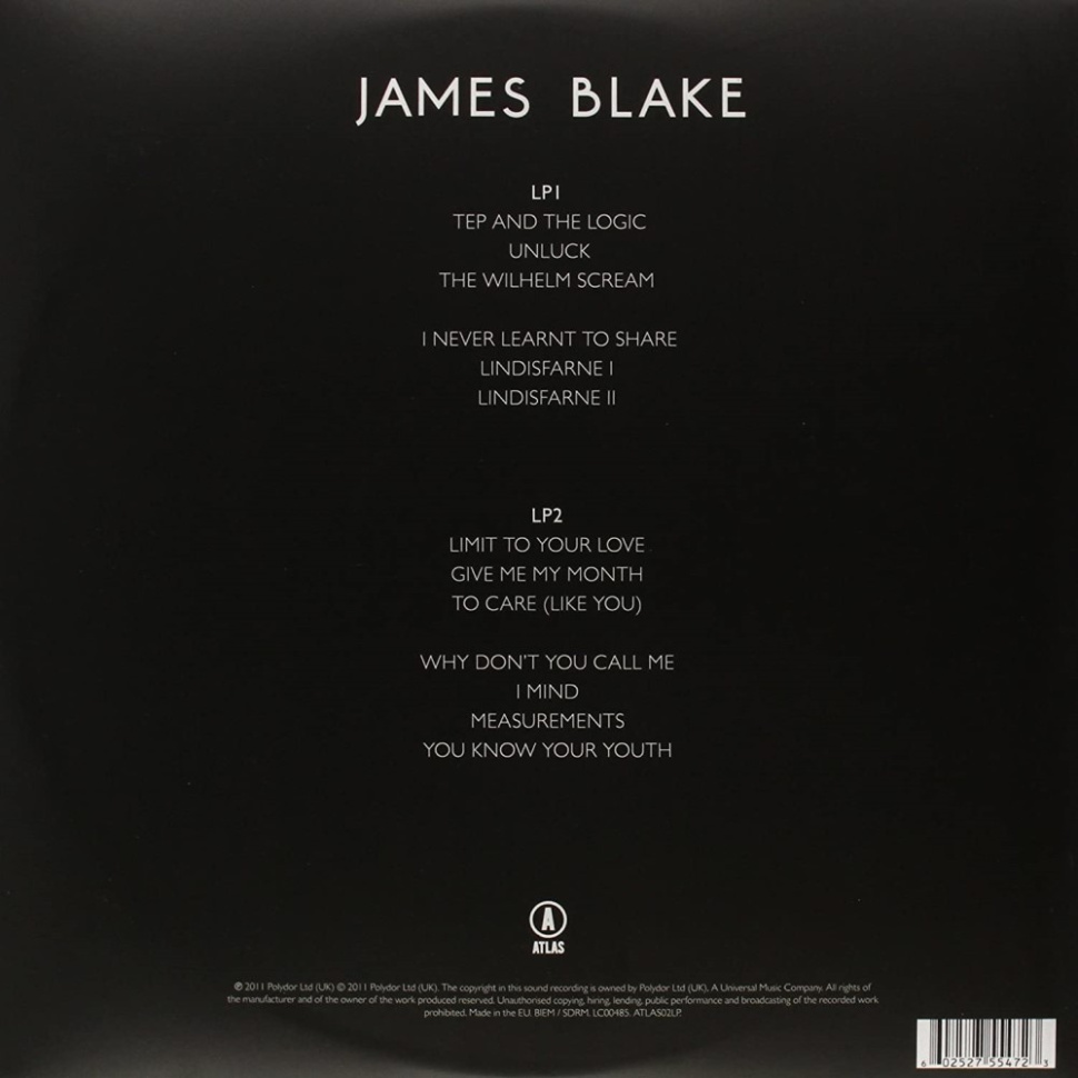 [37301] James Blake - James Blake (2LP)