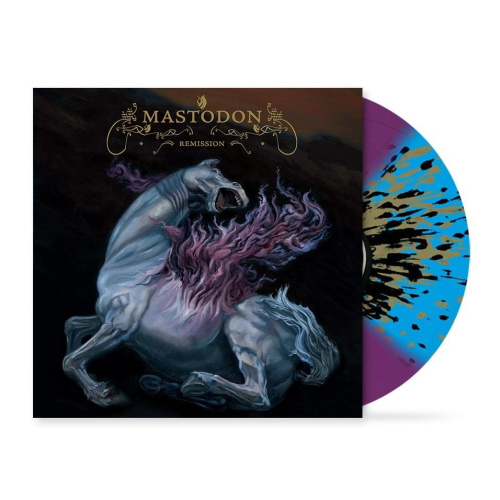 [53530] Mastodon - Remission (2 x 12" | Deep Purple with Grimace Purple Pinwheels w/ Splatter)