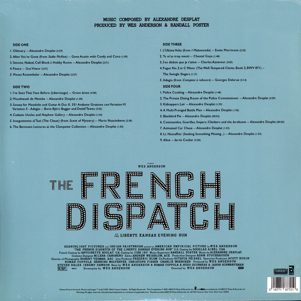 [69579] OST - The French Dispatch (2LP)